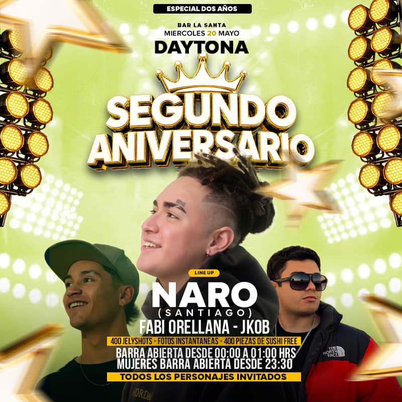 DAYTONA | SEGUNDO ANIVERSARIO image}